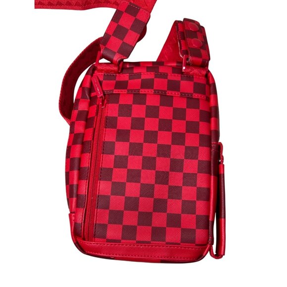 Sprayground XTC SHARKS IN WONDERLAND SLING Red Crossbody Bag - Picture 3 of 4
